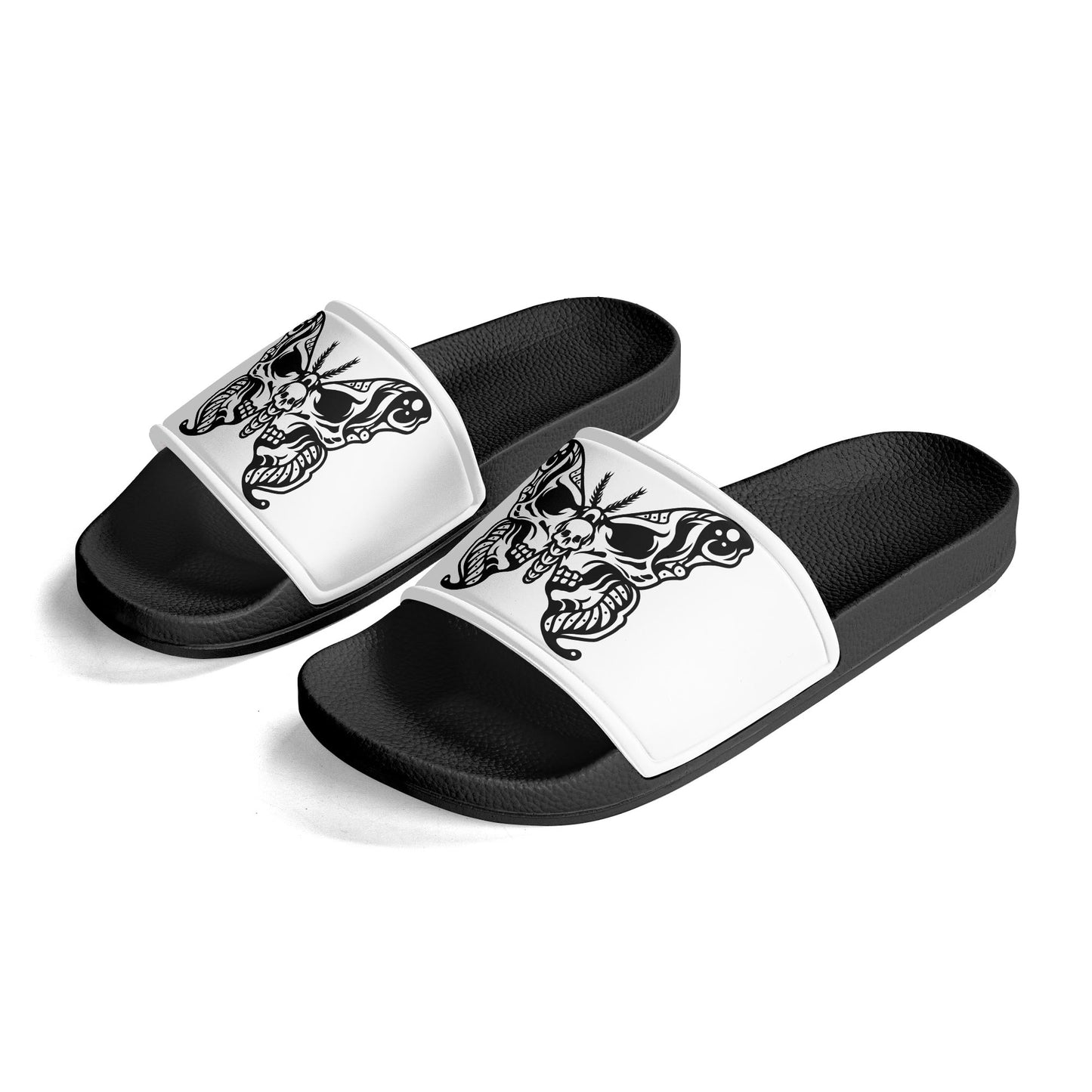 Skull Butterfly Womens PVC Sandals