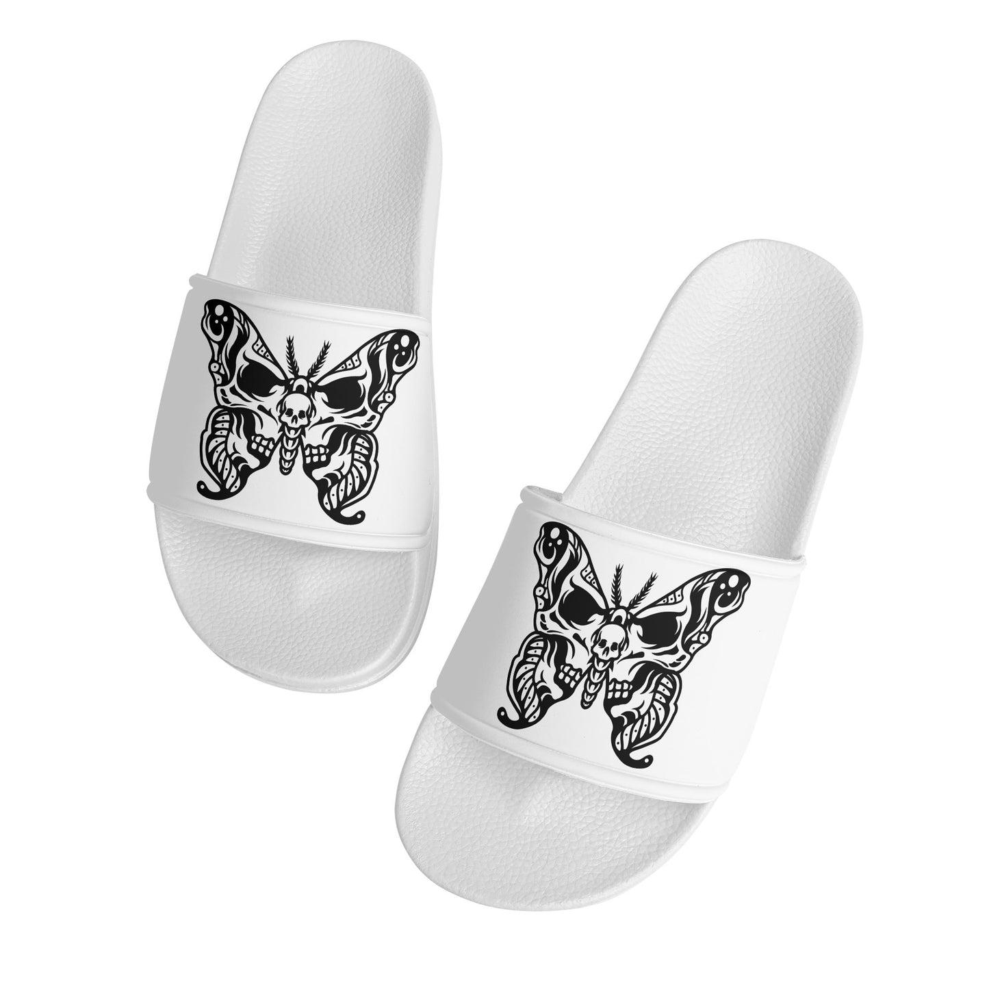 Skull Butterfly Womens PVC Sandals