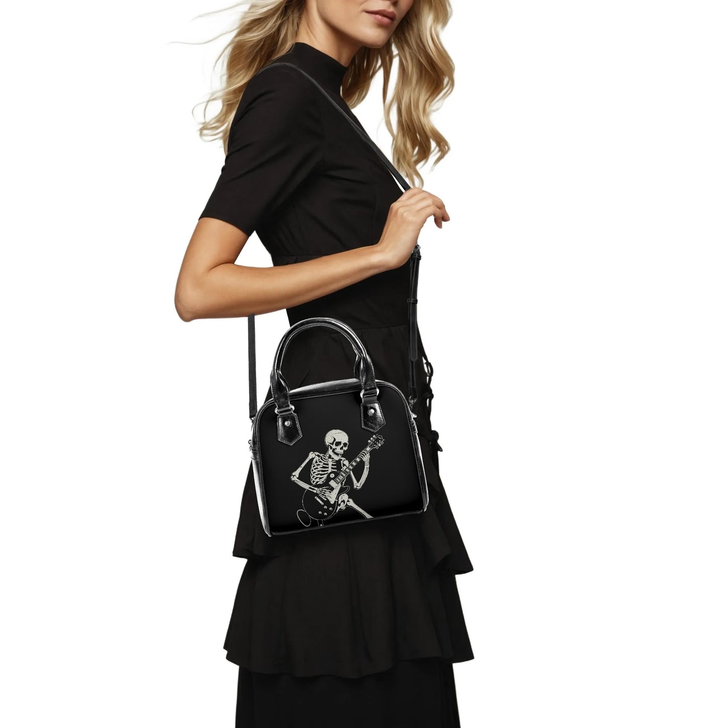 Skeleton Guitarist Handbag