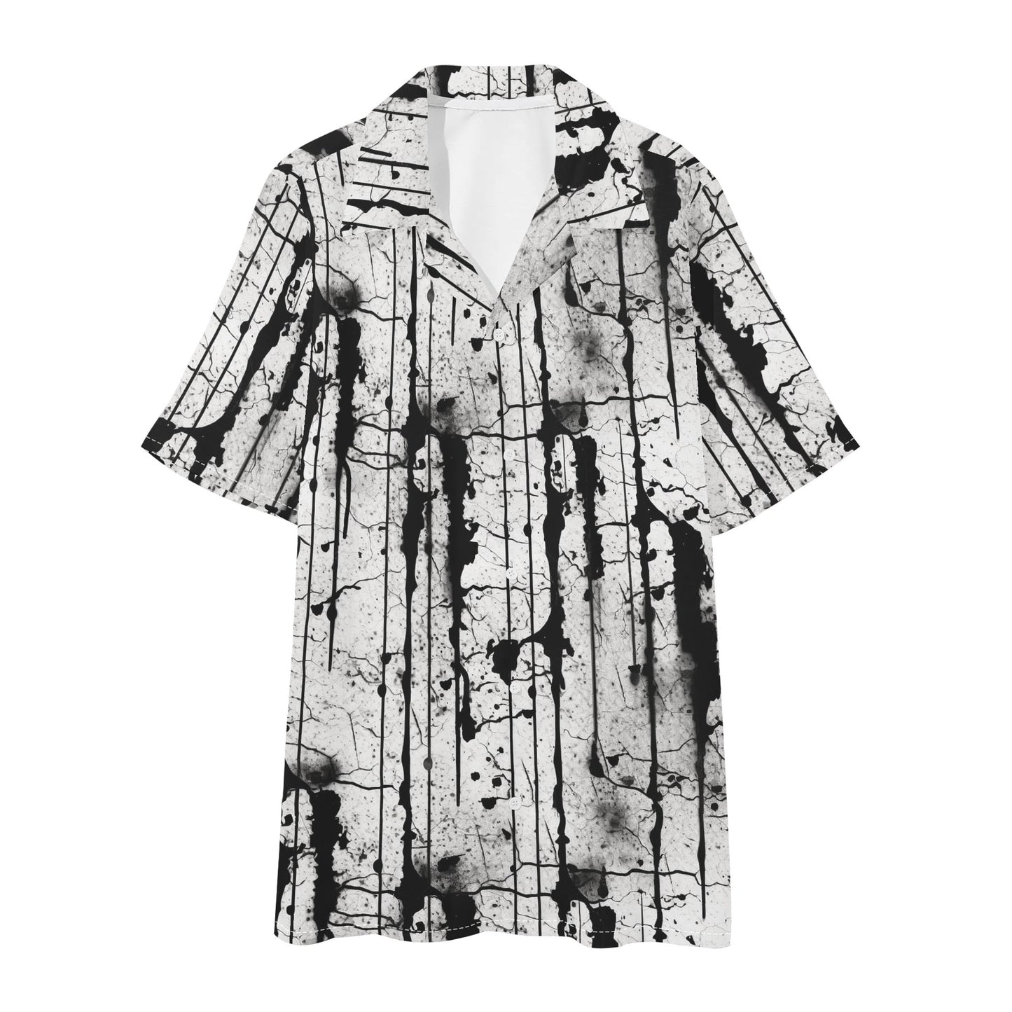 Grunge Regular Fit Hawaiian Short Sleeve Shirt and Shorts Set