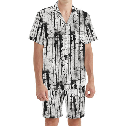 Grunge Regular Fit Hawaiian Short Sleeve Shirt and Shorts Set