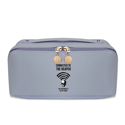 Connecting To The Reaper PU Leather Capacity Cosmetic Makeup Bag