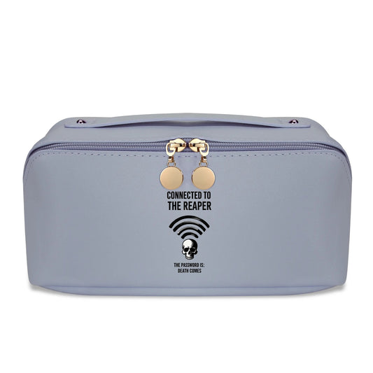 Connecting To The Reaper PU Leather Capacity Cosmetic Makeup Bag
