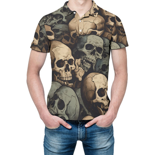 Skull Pile Polo Shirt