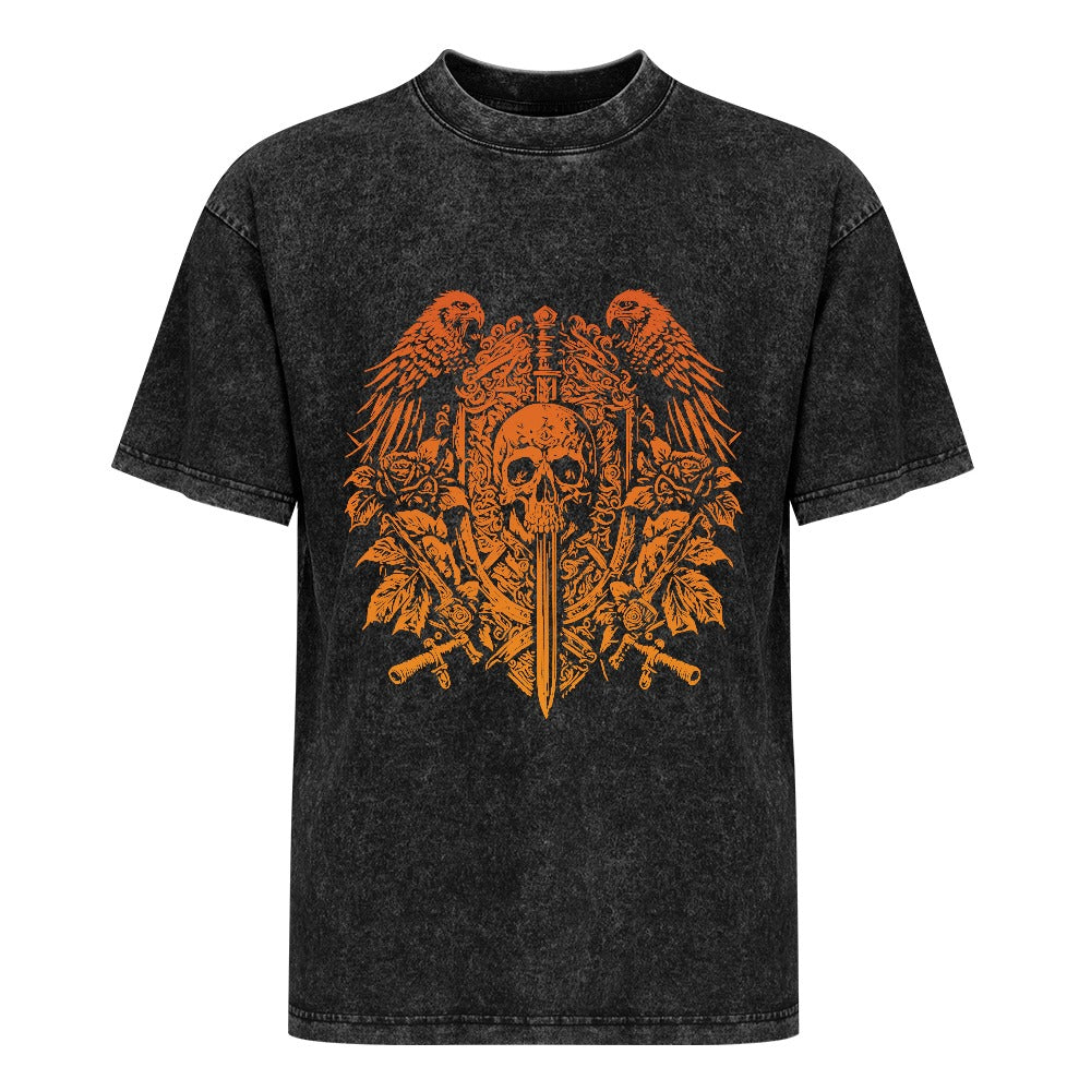 Skull Crest Wash Off Short Sleeved T-shirt