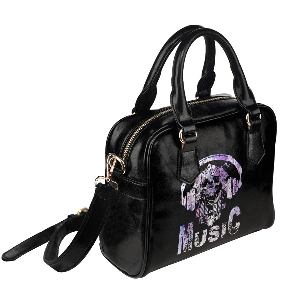 Skull Music Shoulder Handbag