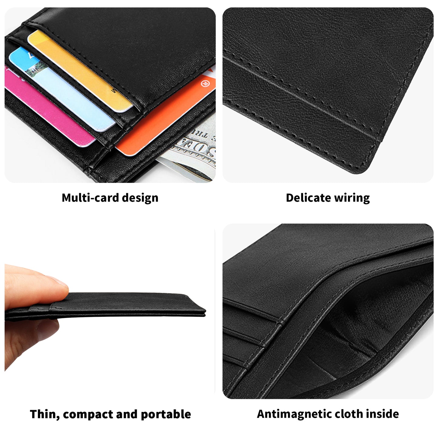 Rock N Roll Unicorn Minimalist Leather Wallets