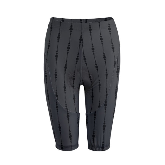 Gray And Black Women's Cycling Pants