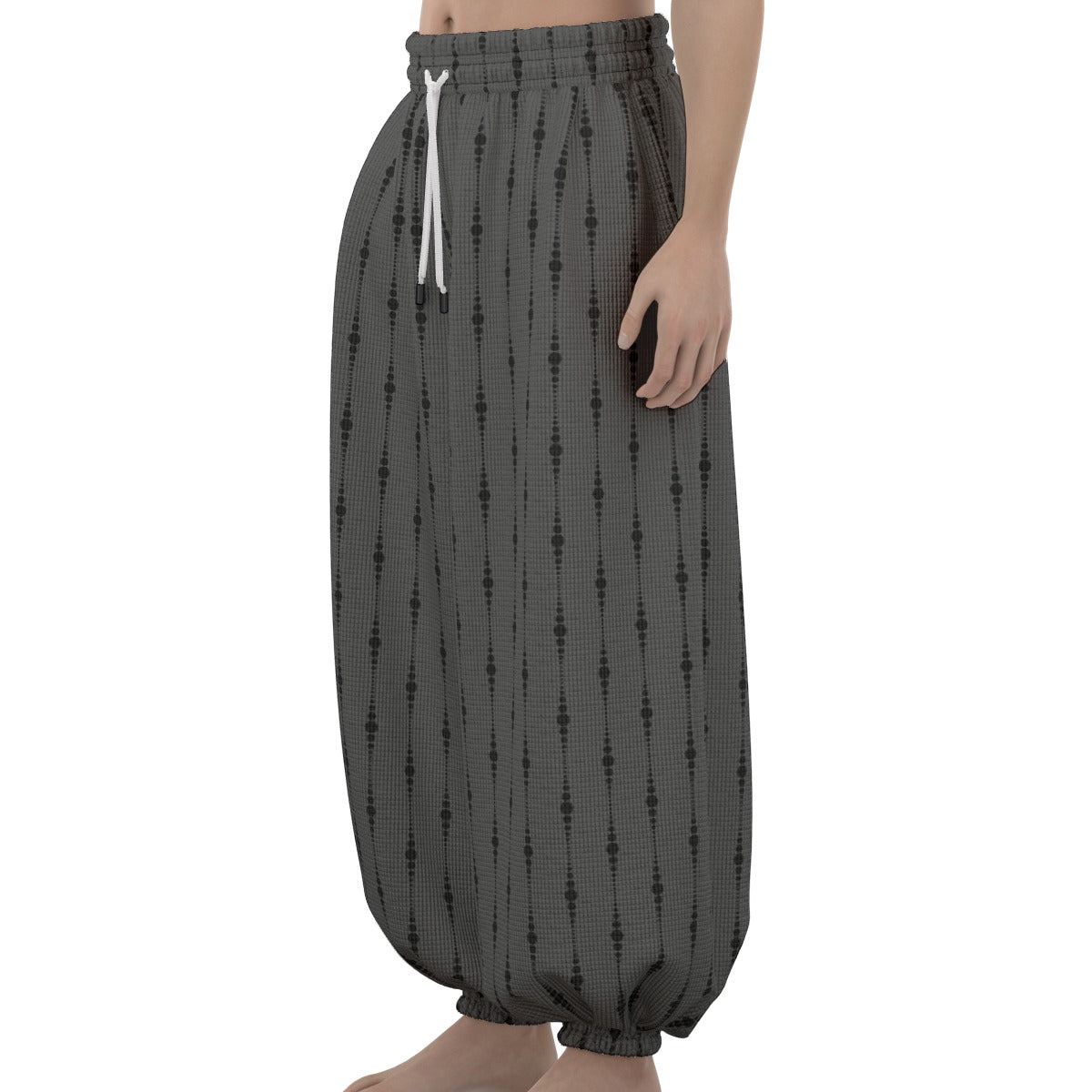 Gray And Black Lantern Pants