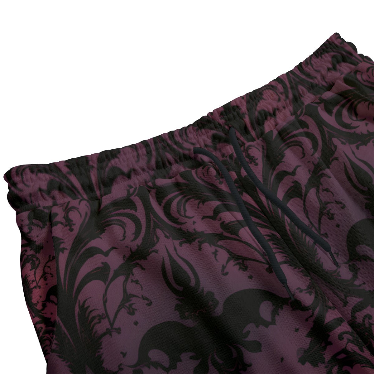 Gothic Purple Knitted Fleece Pants