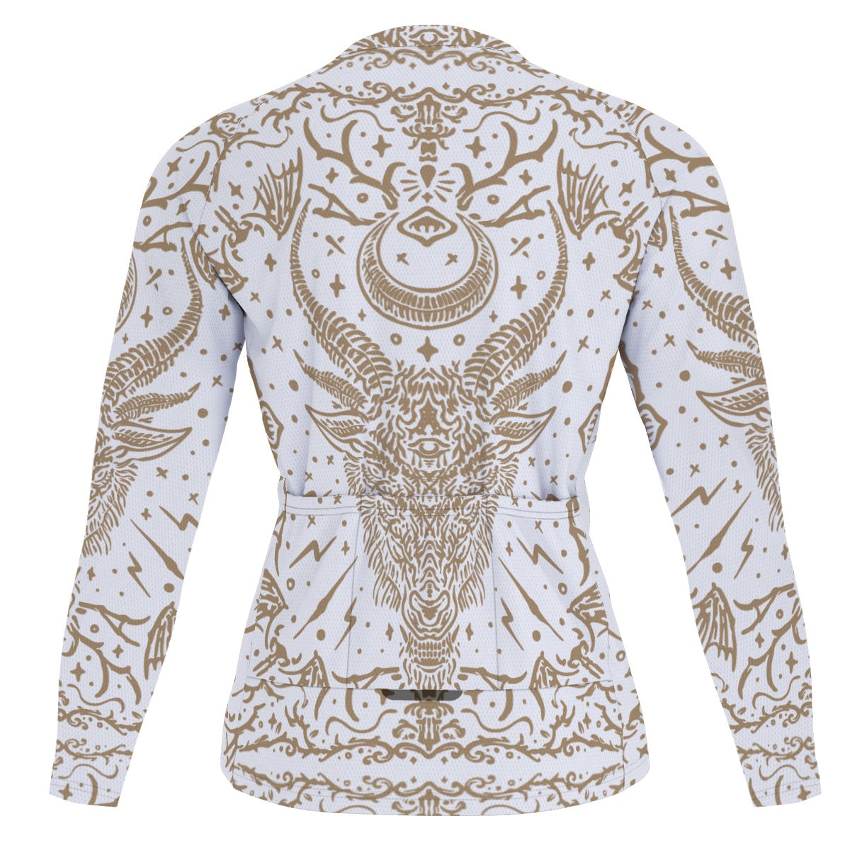 Baphomet Raglan Men's Cycling Jersey With Long Sleeve