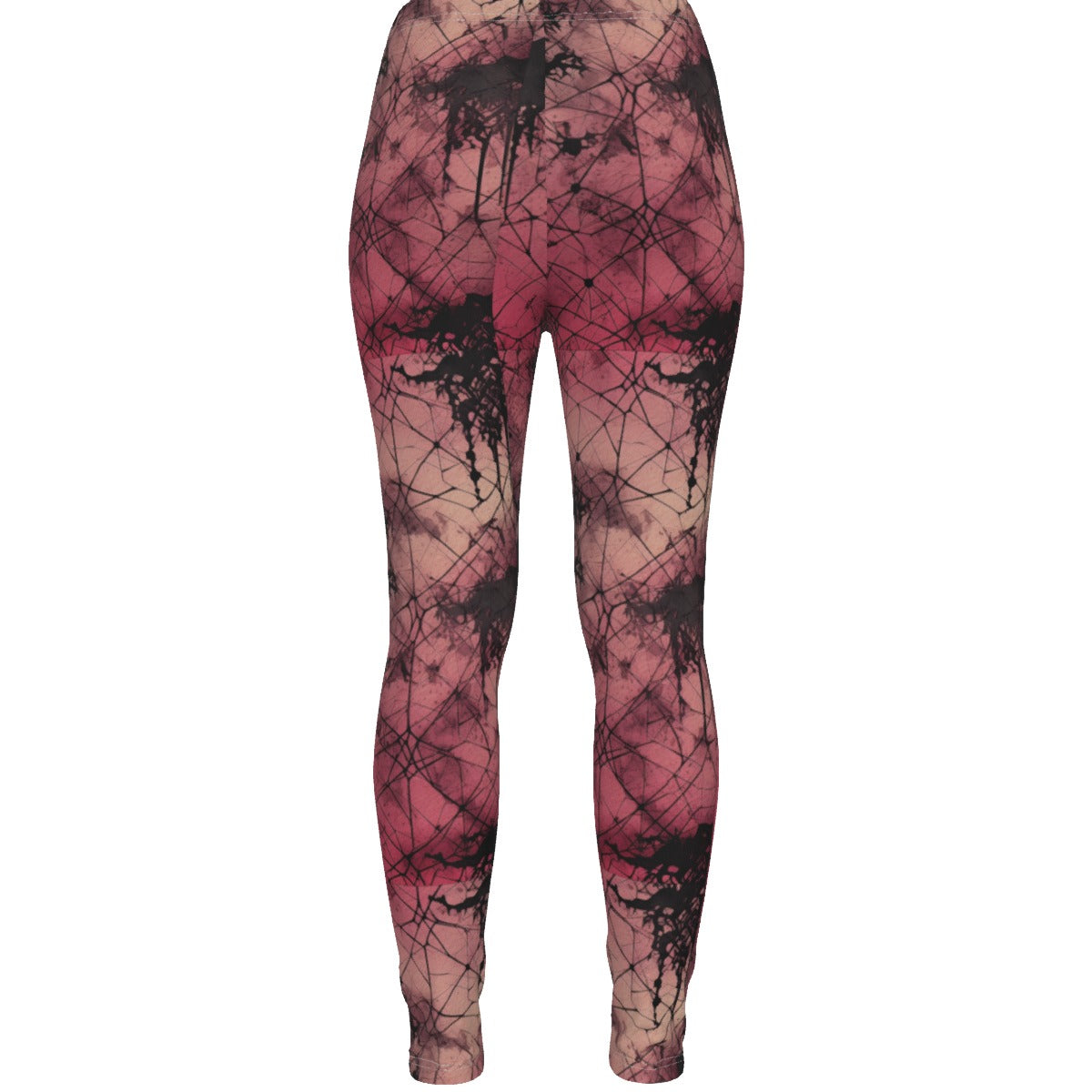 Gothic Pink Distress Ripped Leggings