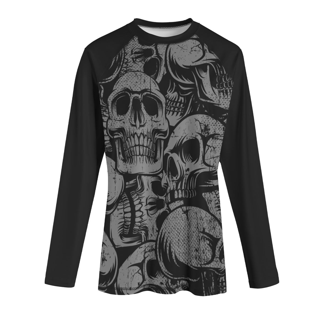 Silver Skulls Yoga Long Sleeve Shirt