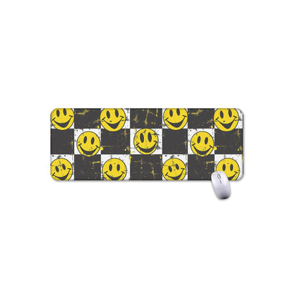 Grunge Smiley Face Mouse Pad