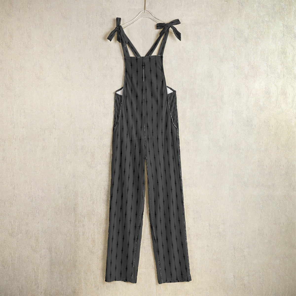 Gray And Black Women's Jumpsuit