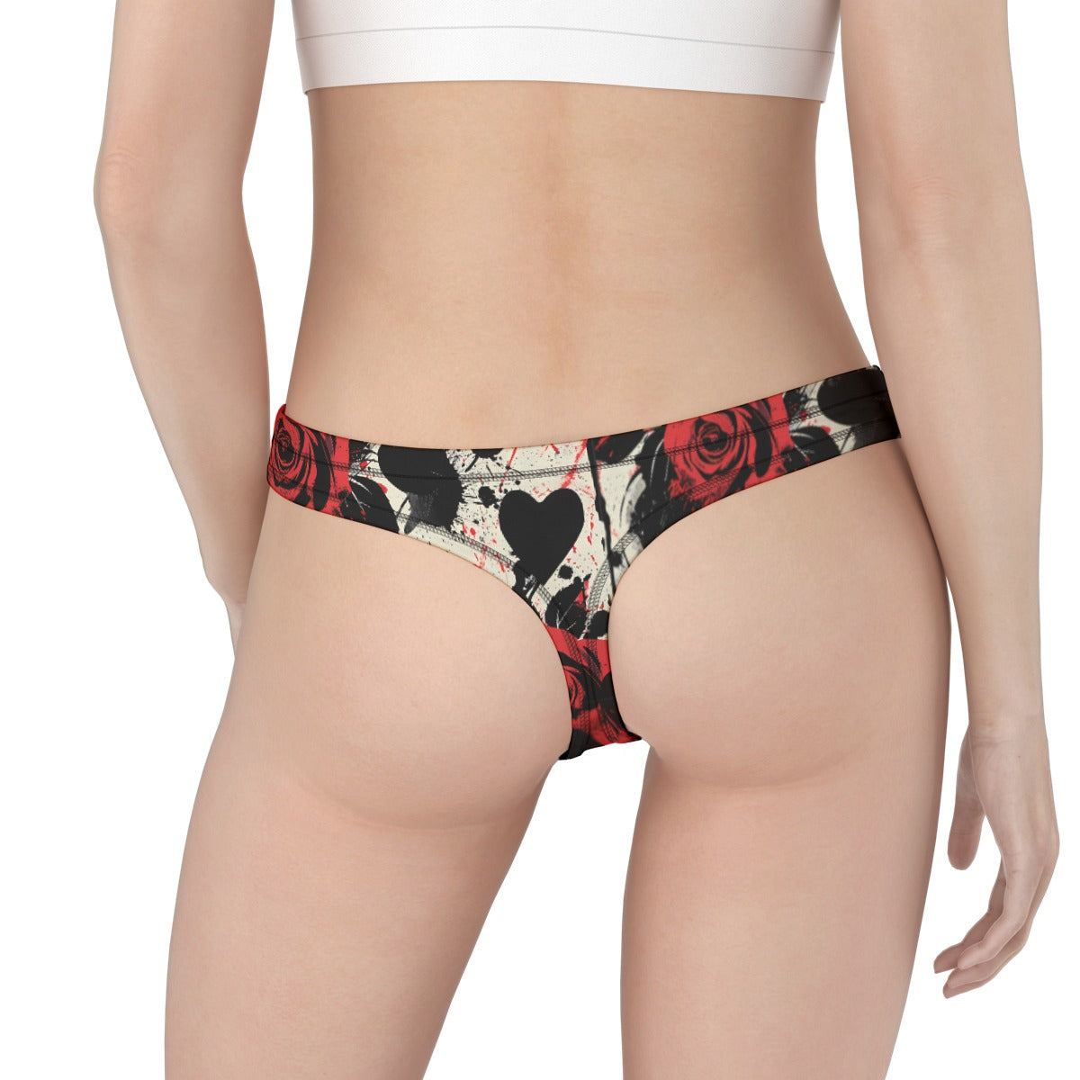 Gothic Roses Thong