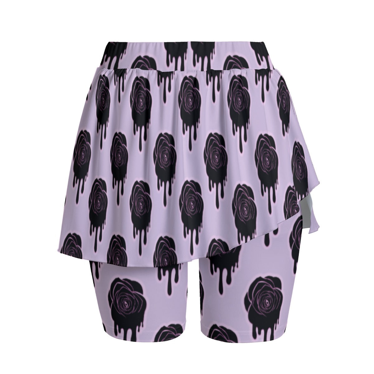 Dripping Black Roses Women's Sports Skorts