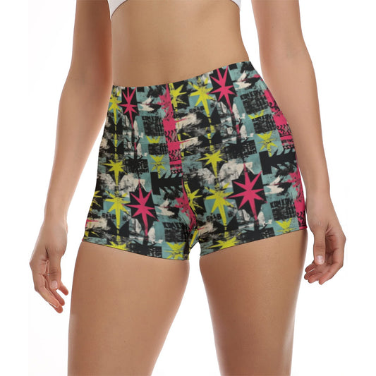 Rebel Punk Ultra-Short Yoga Shorts