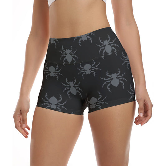 Gothic Spiders Ultra-Short Yoga Shorts