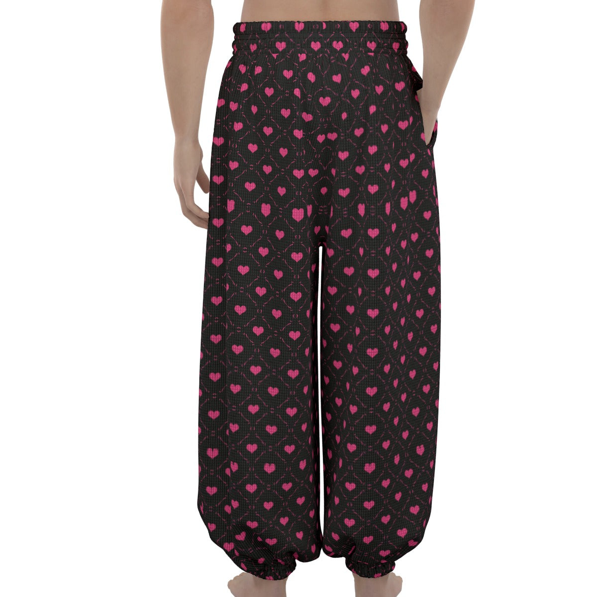 Little Pink Hearts Lantern Pants