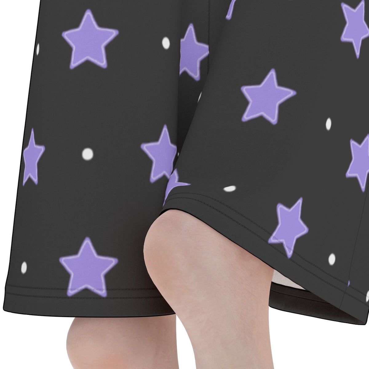 Purple Stars Flare Yoga Pants