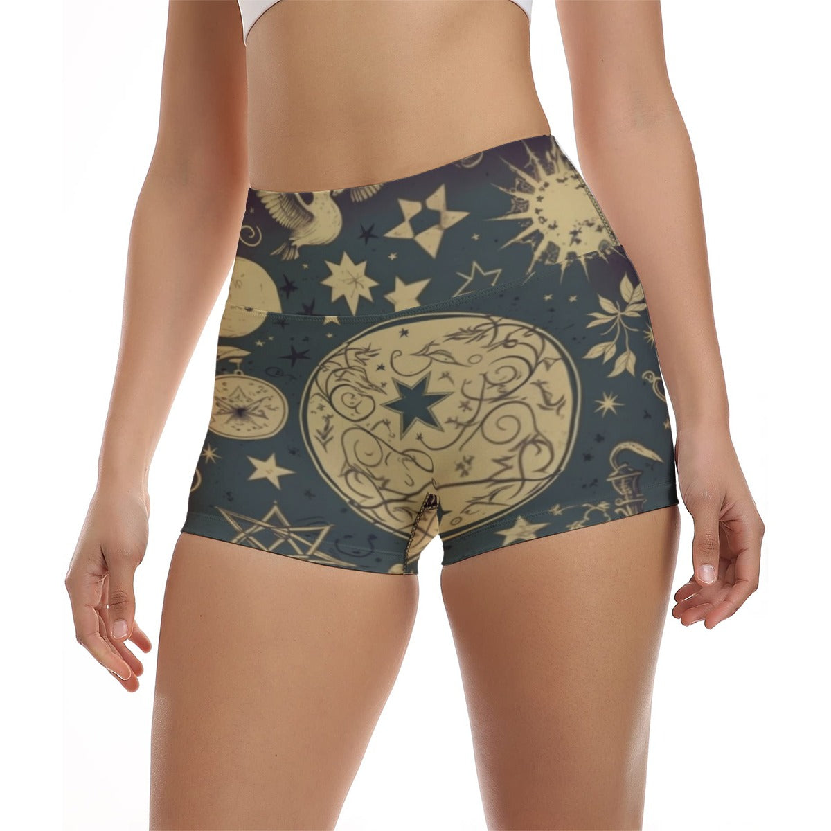 Witches Symbols Ultra-Short Yoga Shorts