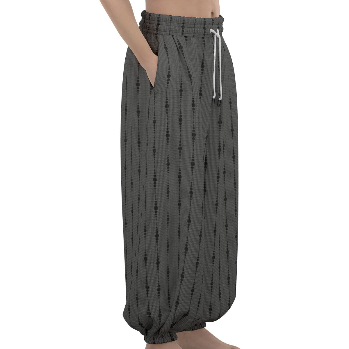 Gray And Black Lantern Pants