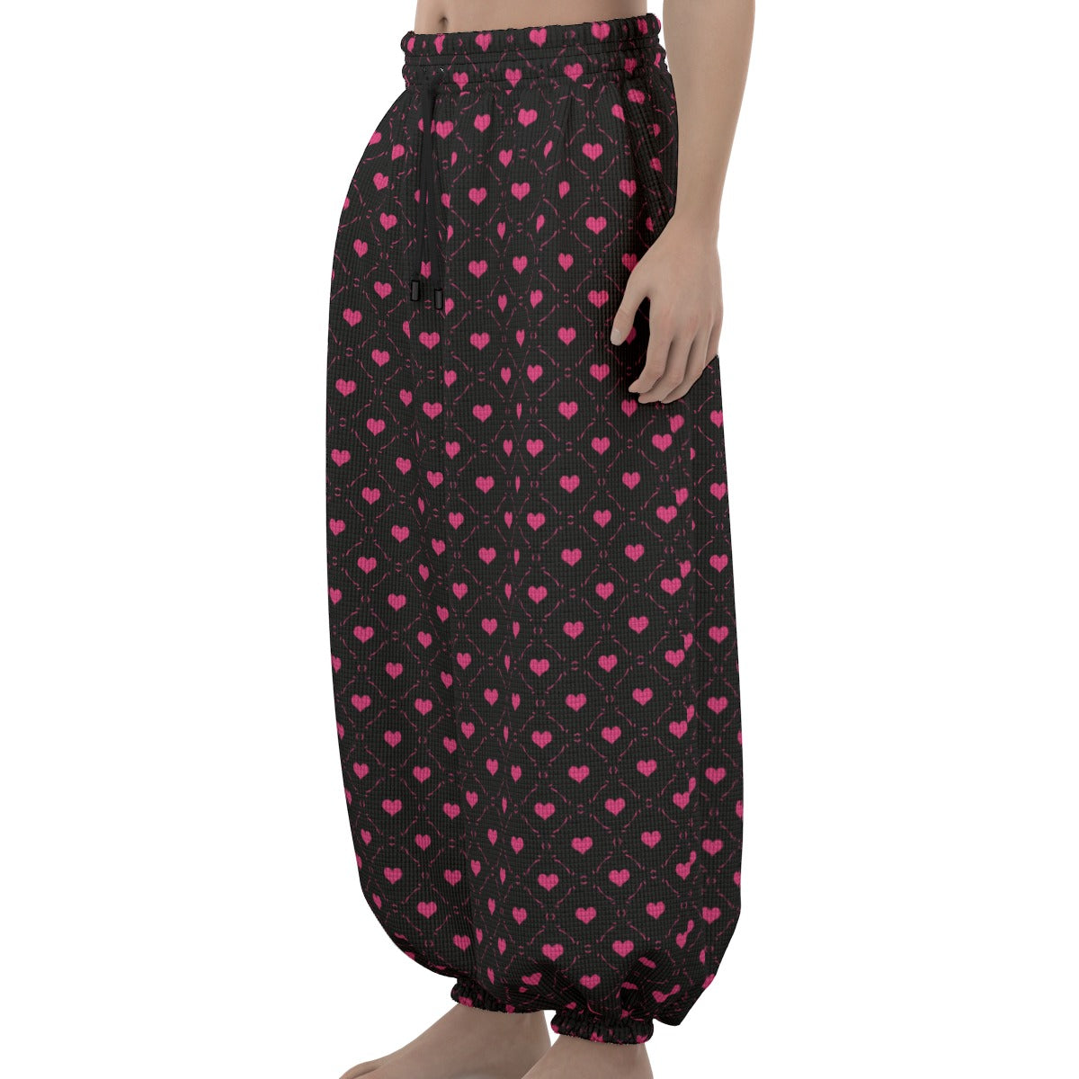 Little Pink Hearts Lantern Pants