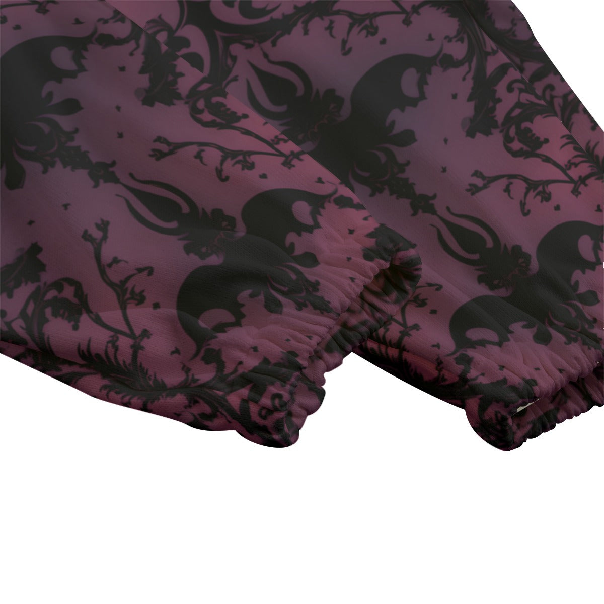 Gothic Purple Knitted Fleece Pants