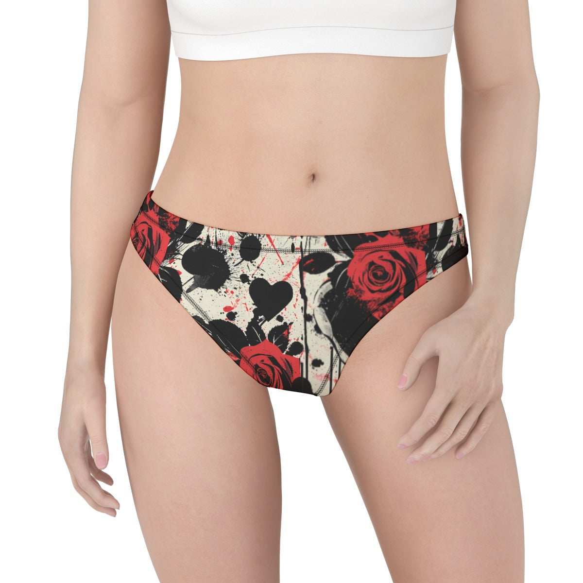 Gothic Roses Thong