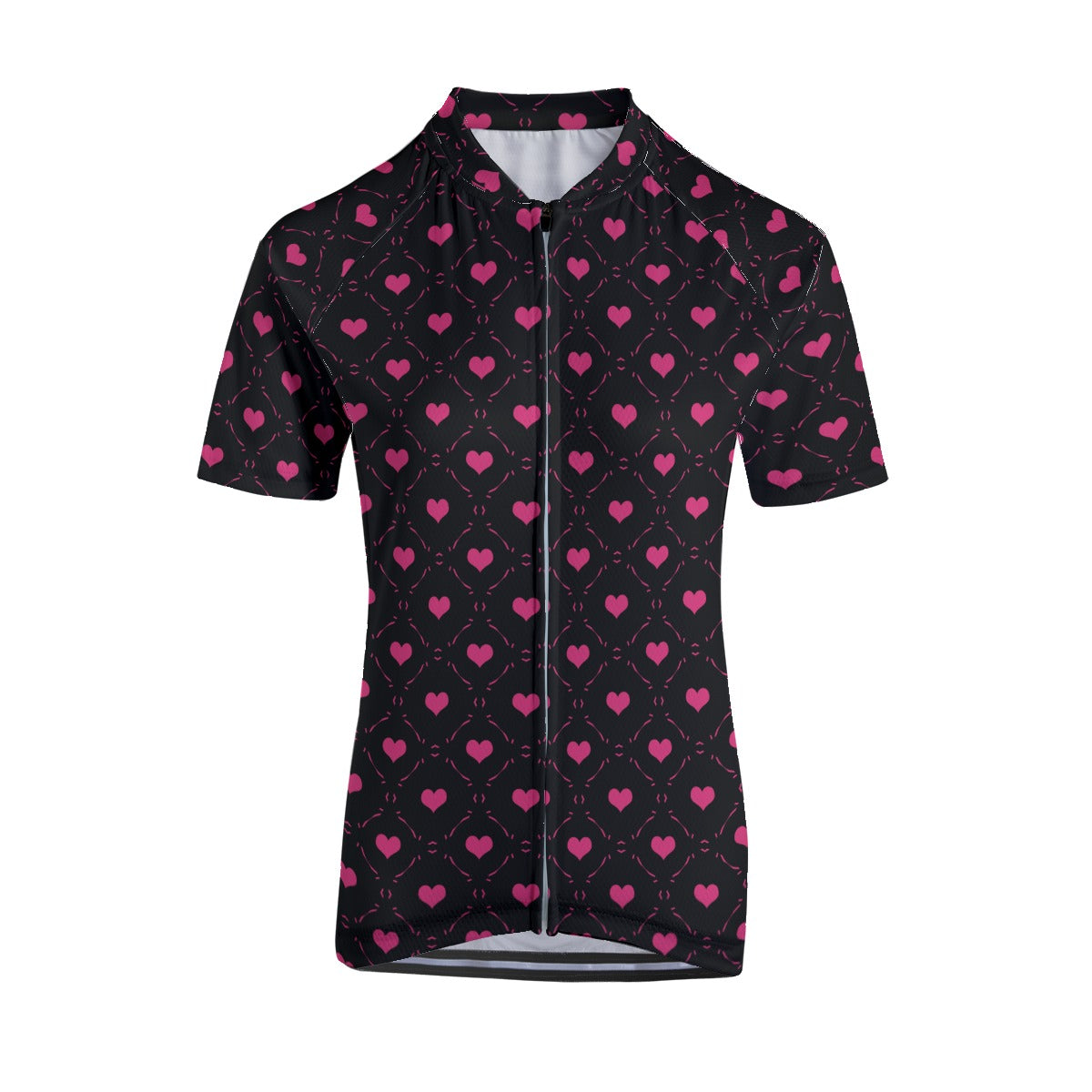 Pink Hearts Women's Raglan Cycling Jersey