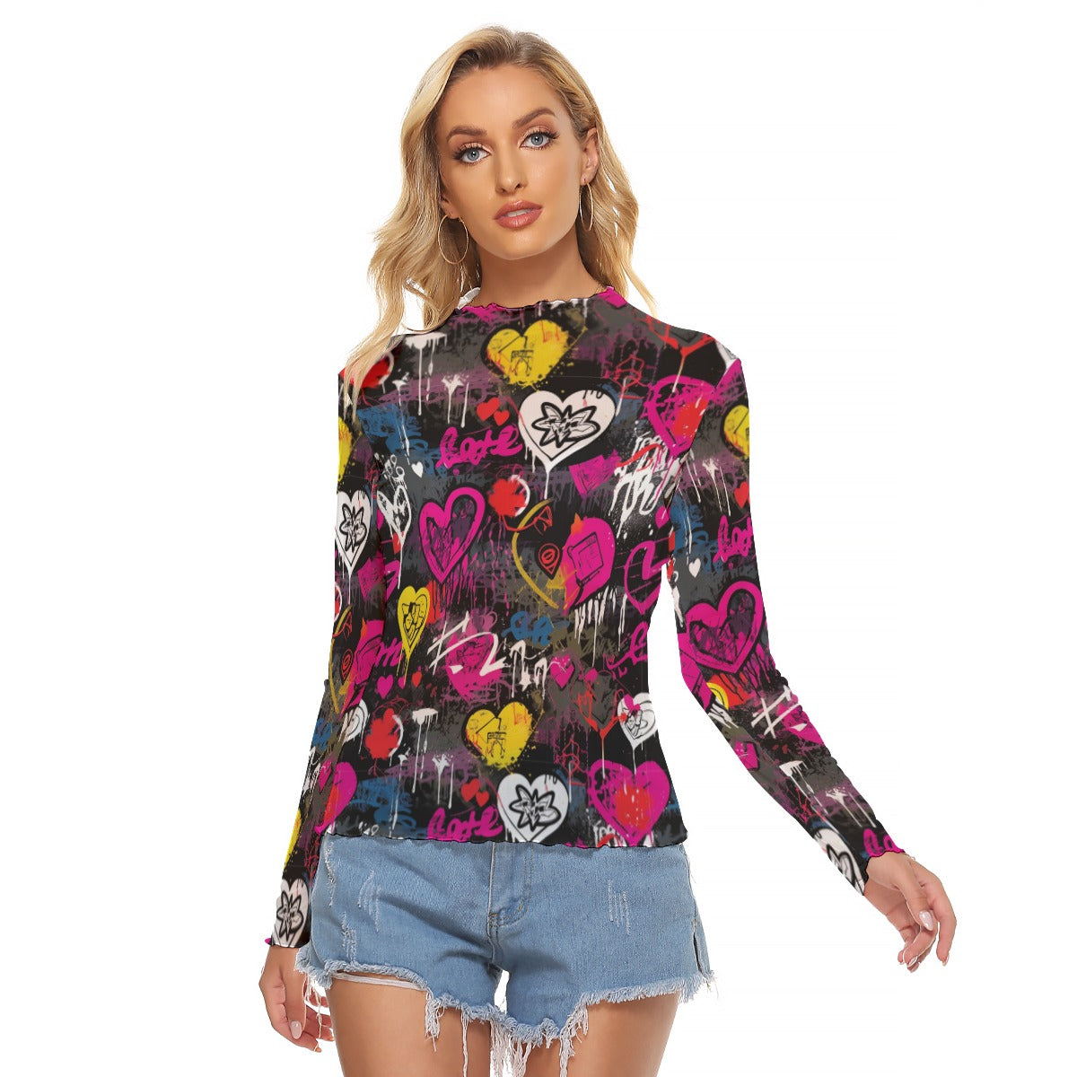 Rebel Love Women's Mesh T-shirt