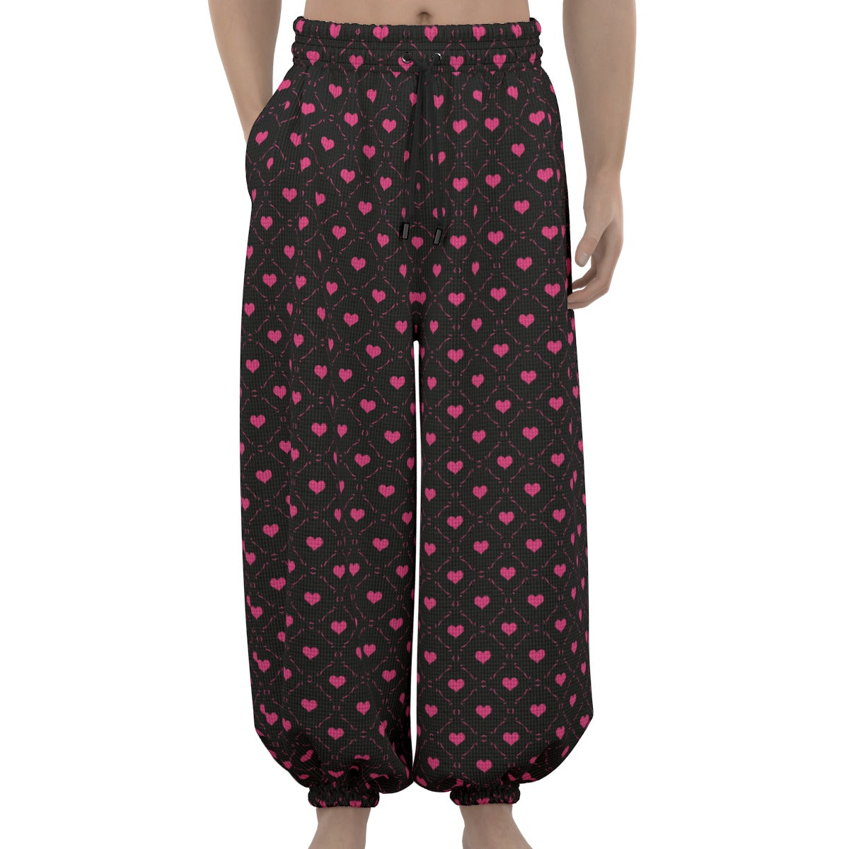 Little Pink Hearts Lantern Pants