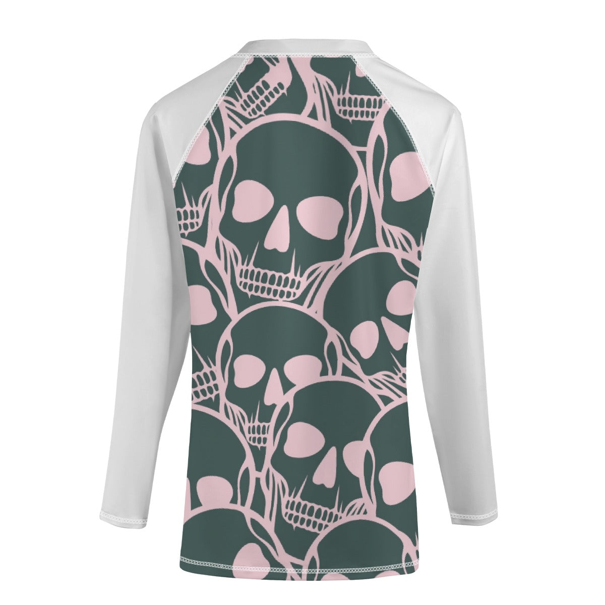 Pink Skulls Yoga Long Sleeve Shirt