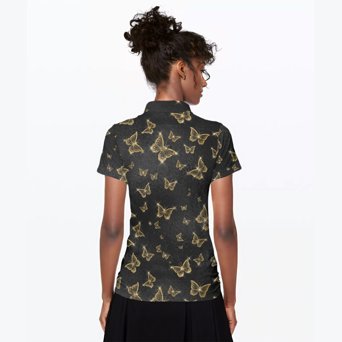 Golden Butterflies Women's Polo Shirt