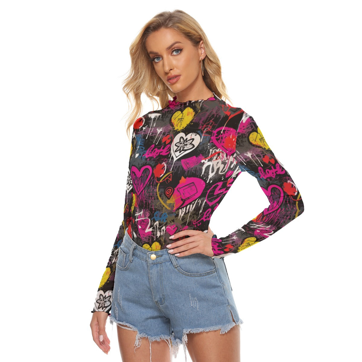 Rebel Love Women's Mesh T-shirt