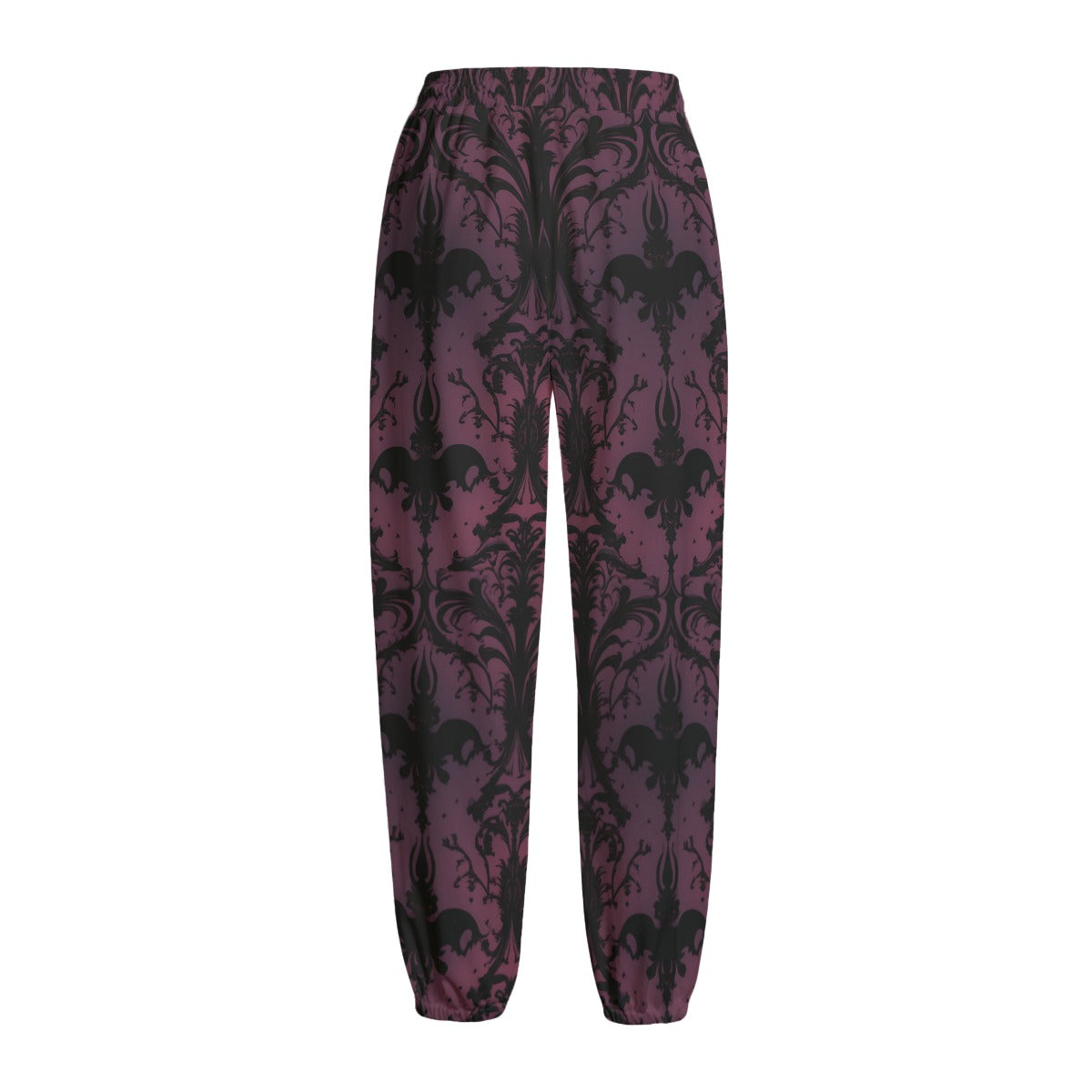 Gothic Purple Knitted Fleece Pants