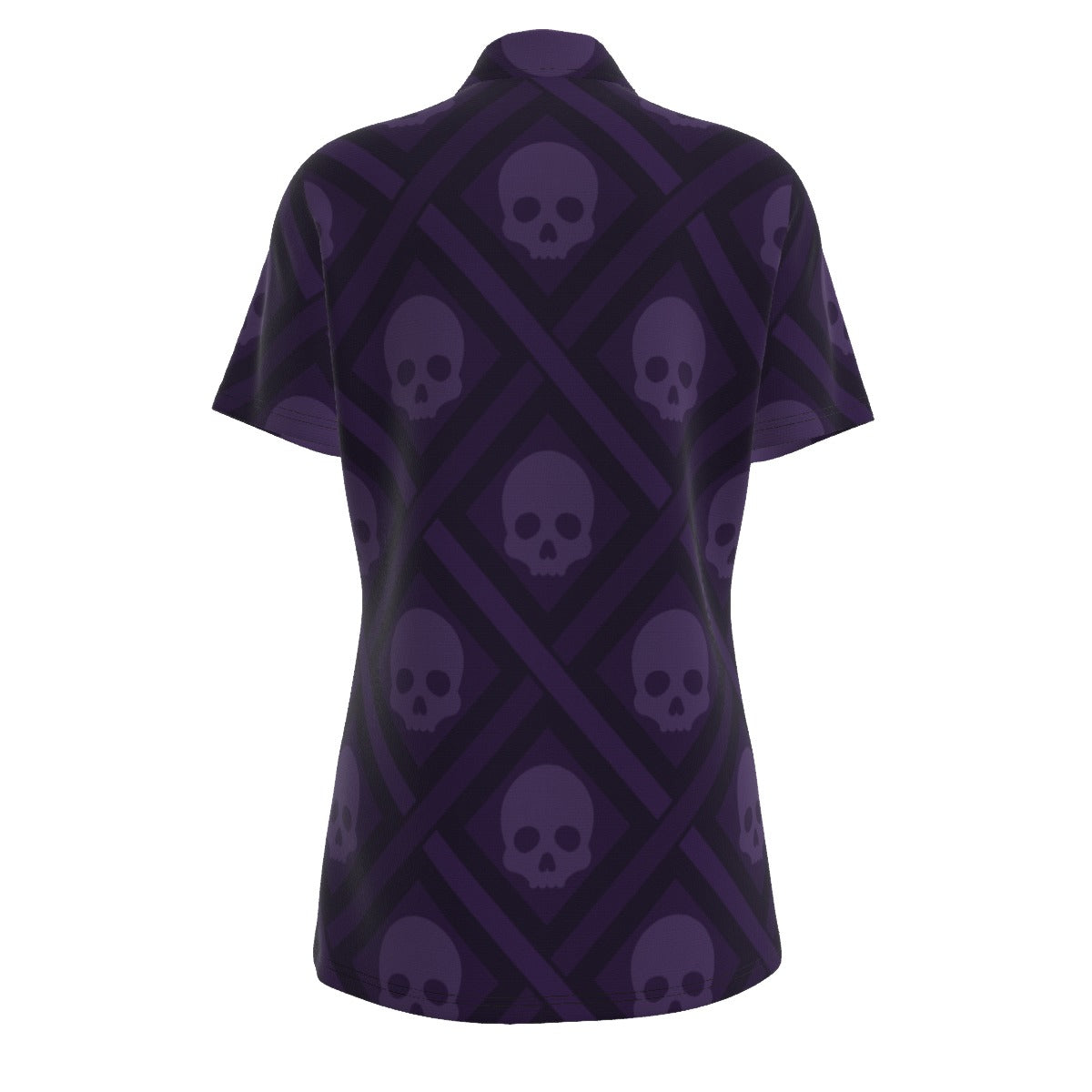 Purple Skulls Women's Polo Shirt