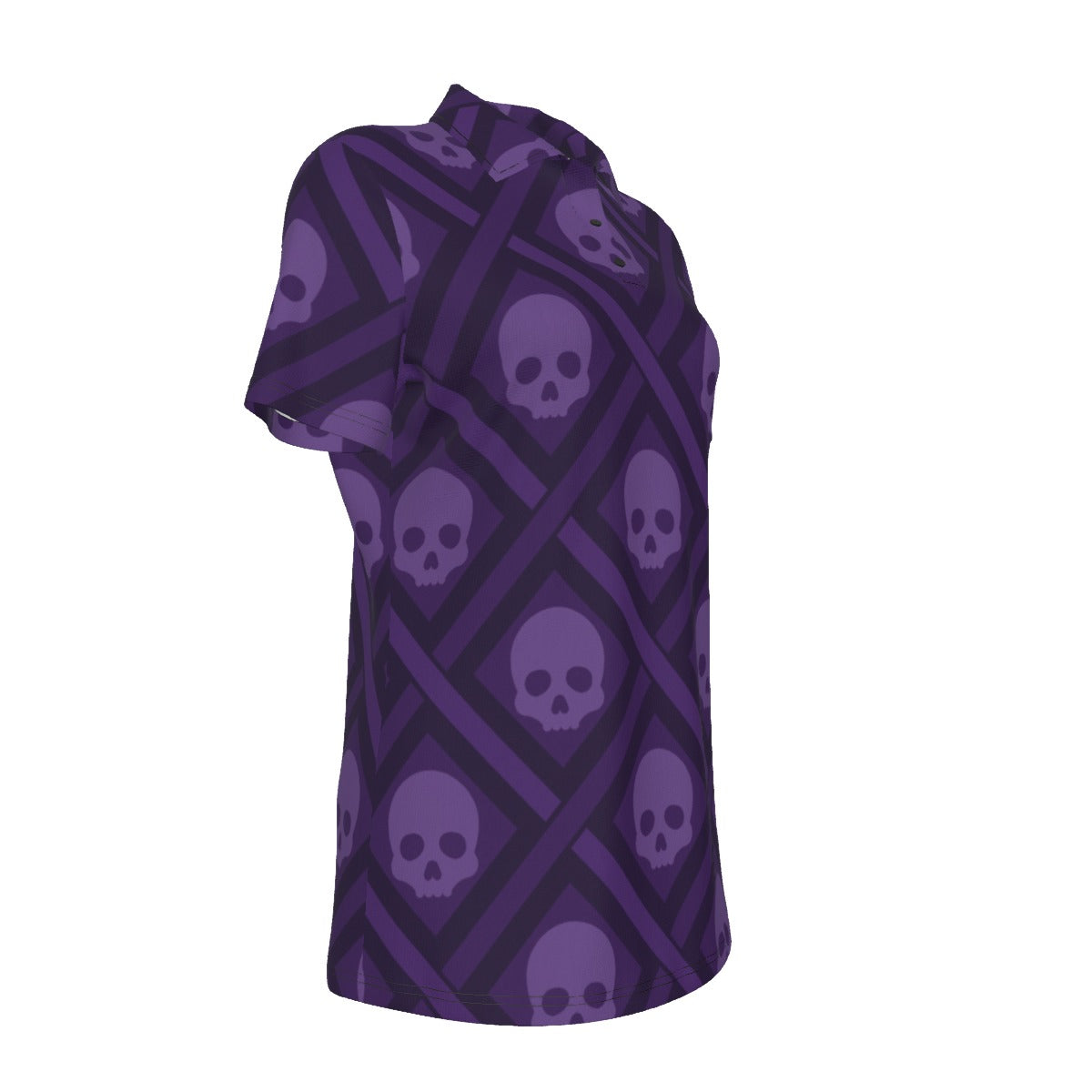 Purple Skulls Women's Polo Shirt