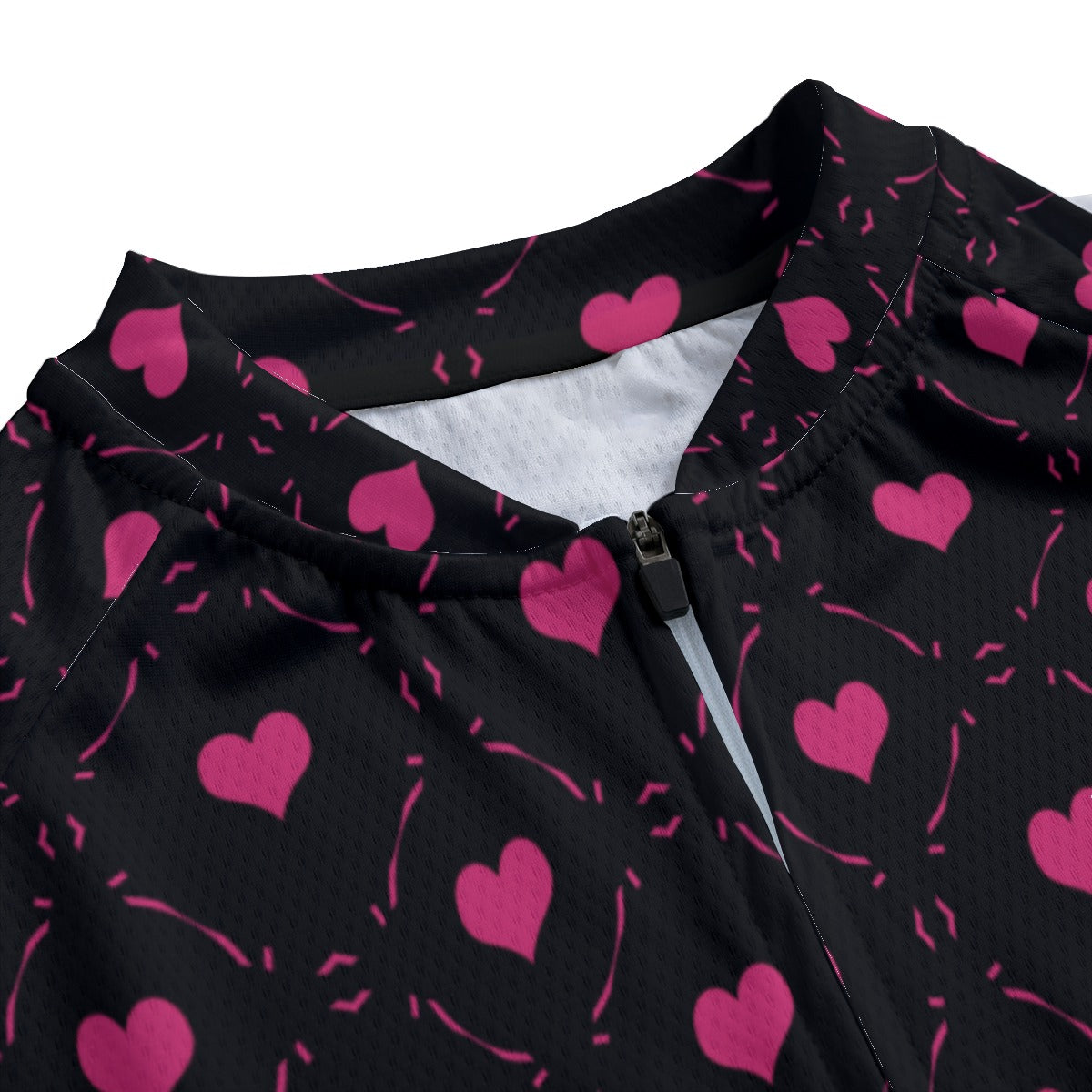 Pink Hearts Women's Raglan Cycling Jersey