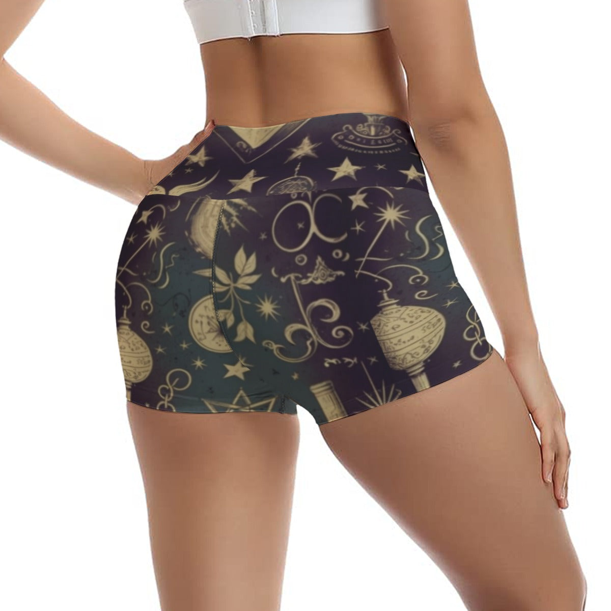 Witches Symbols Ultra-Short Yoga Shorts