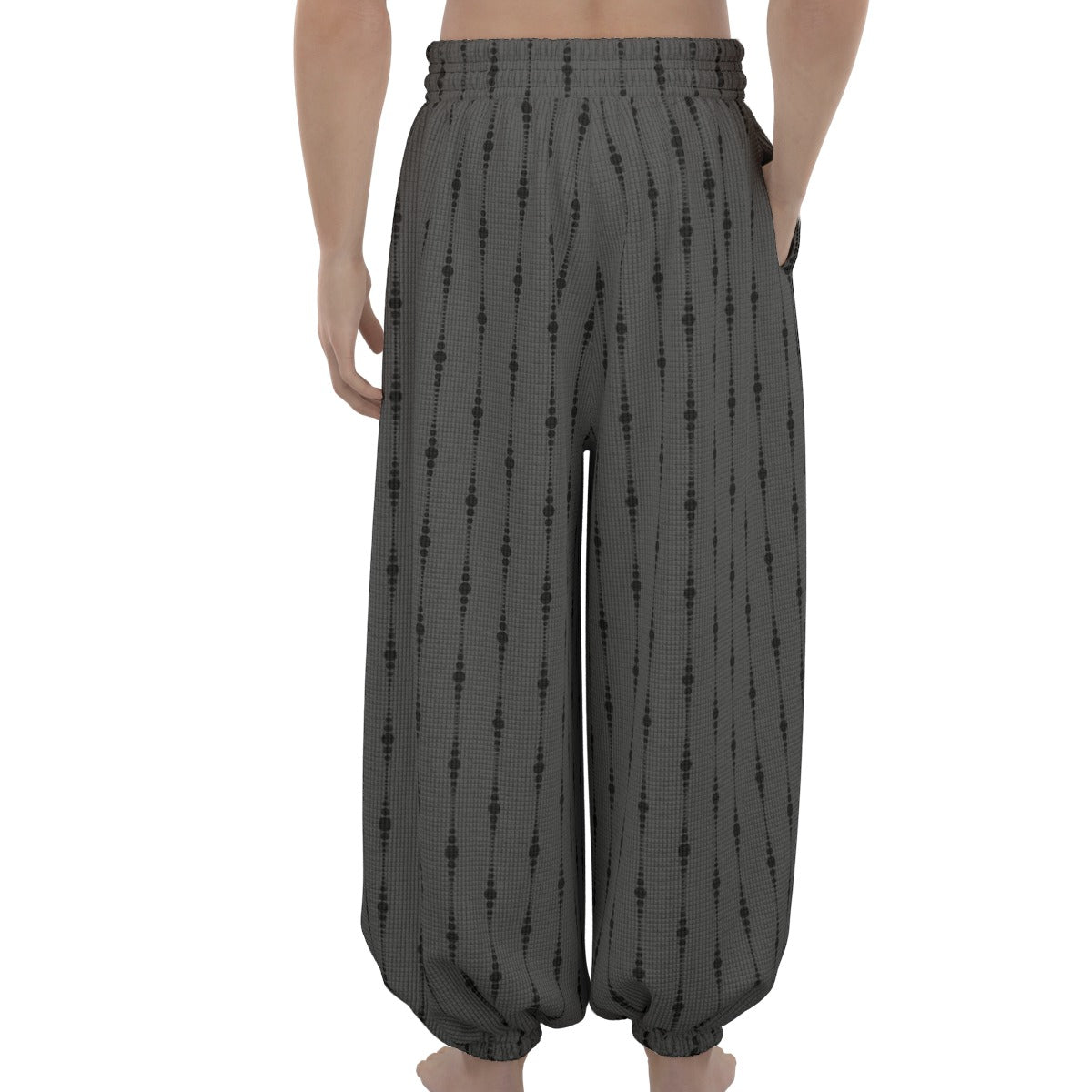 Gray And Black Lantern Pants