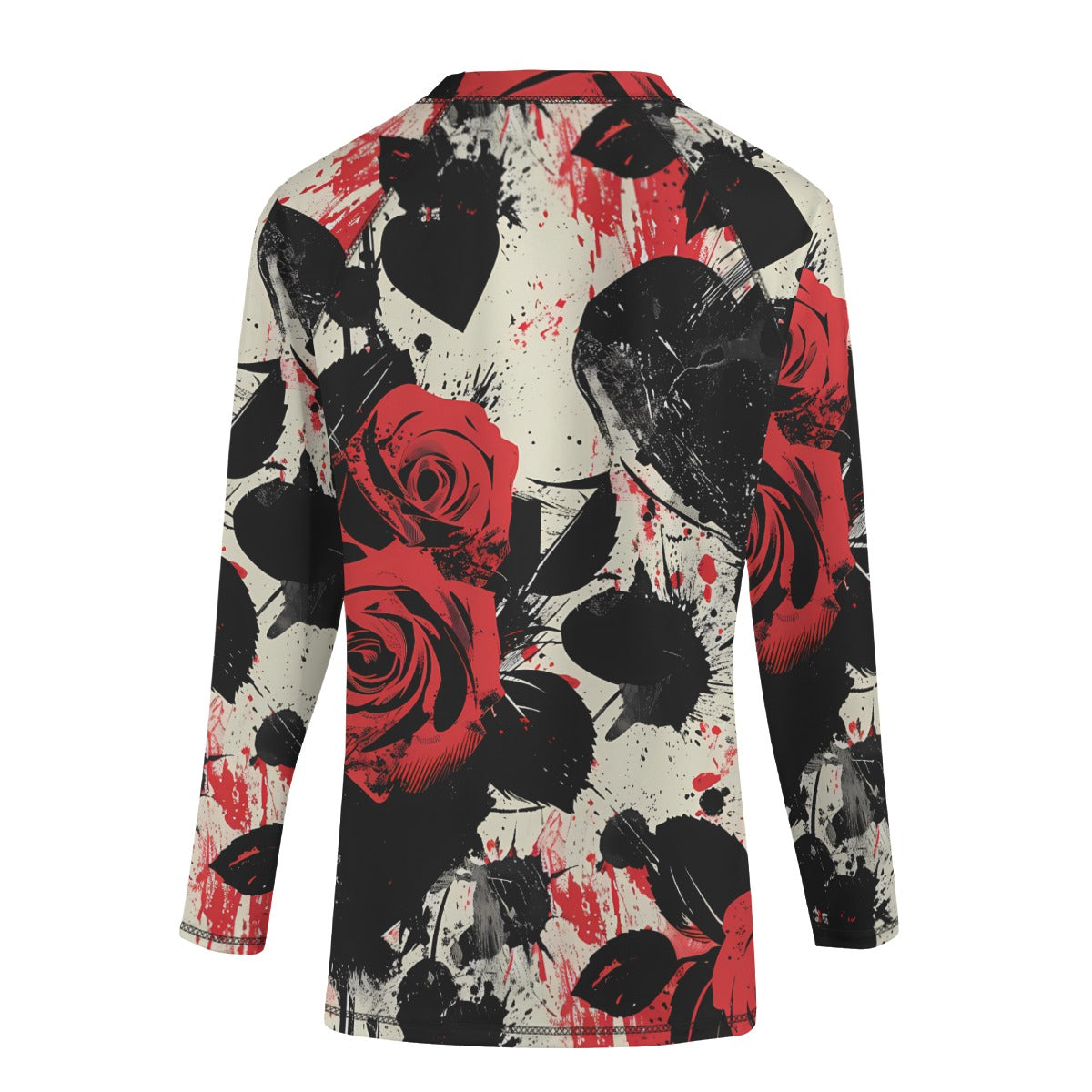 Roses And Hearts Yoga Long Sleeve Shirt