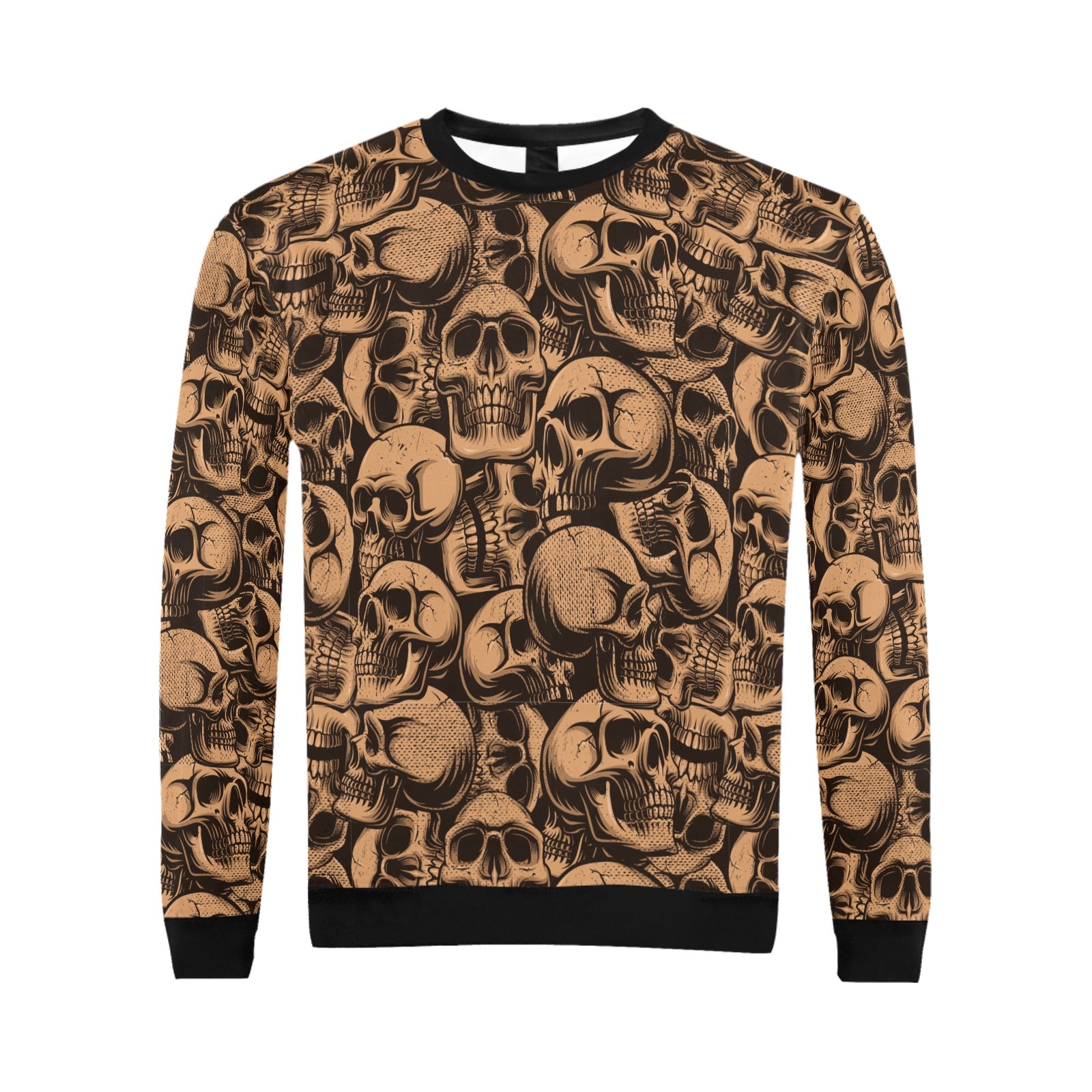 Bronze Skulls Men's Crew Neck Sweatshirt