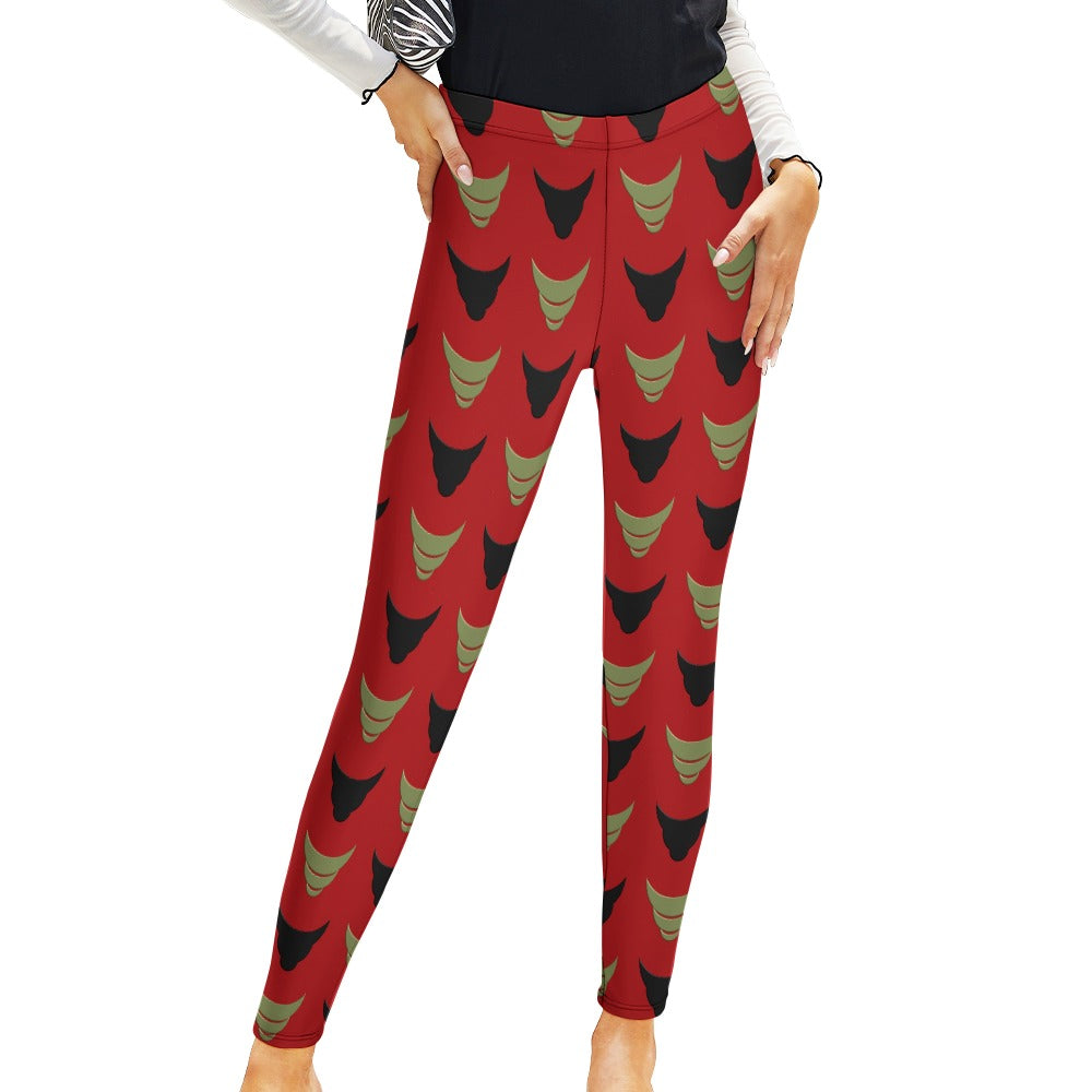 Cones On Red Leggings