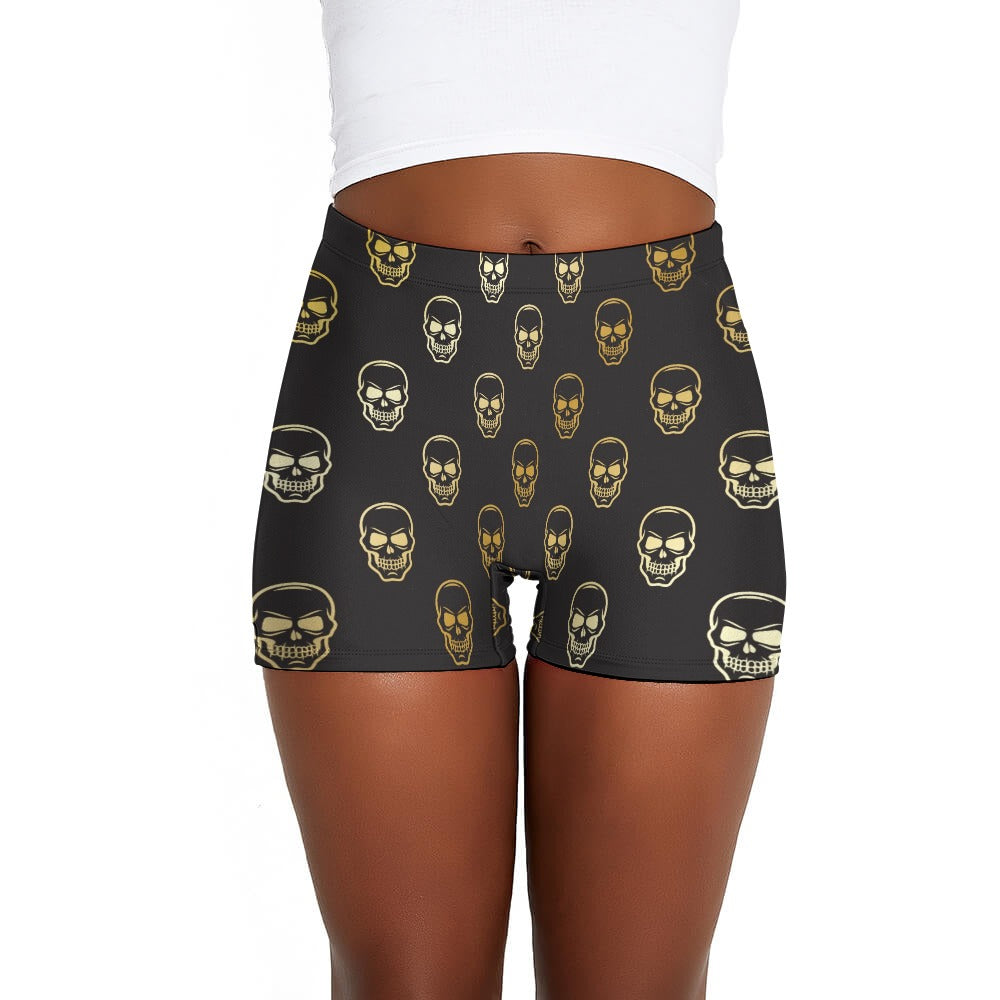 Smiling Skulls Ladies Shorts