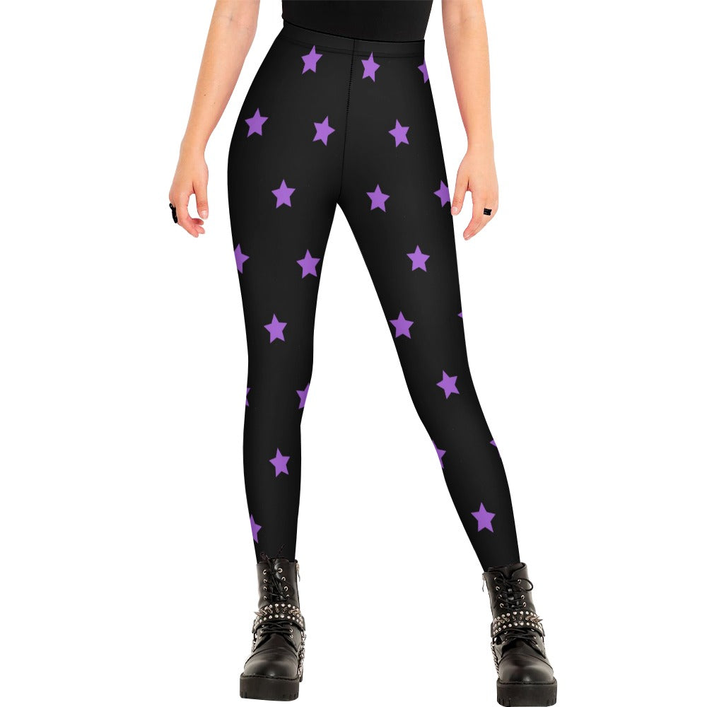 Purple Star Leggings