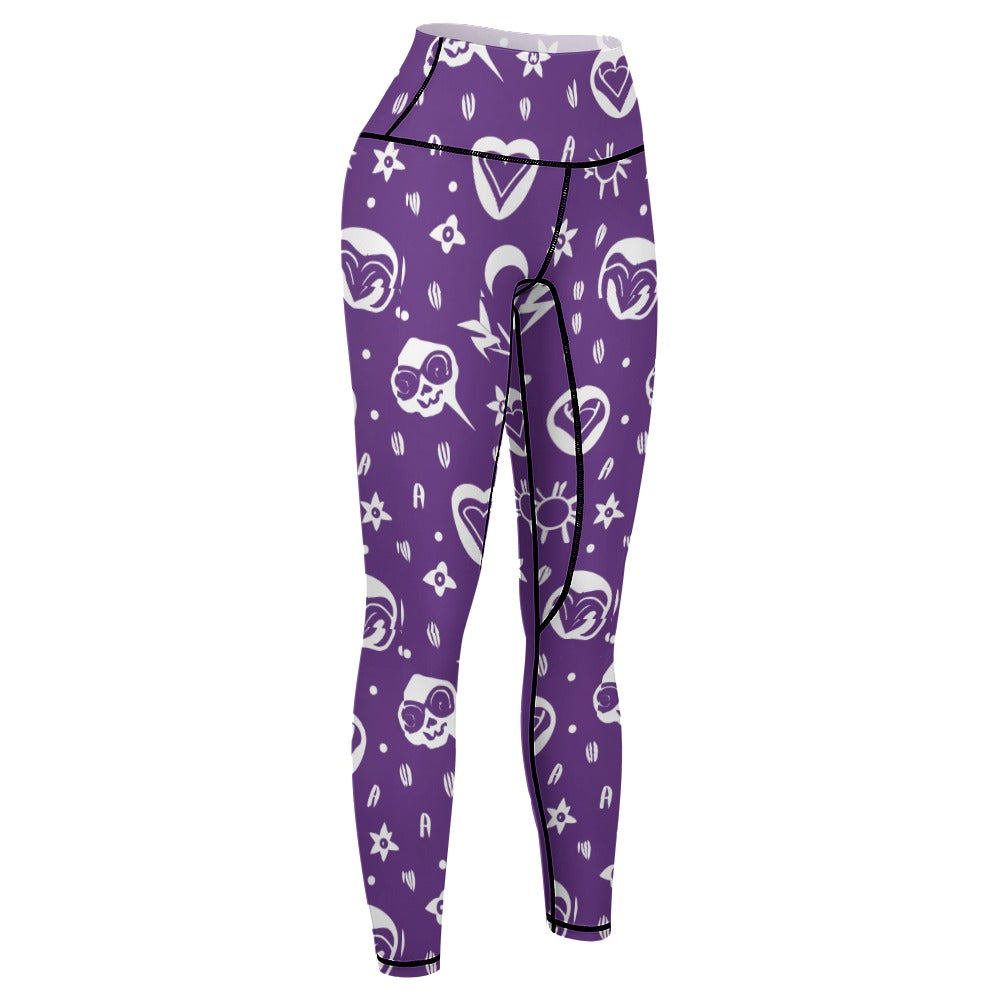 Gothic Purple Yoga Pants