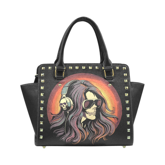 Punk Rock Skull Girl Rivet Shoulder Handbag