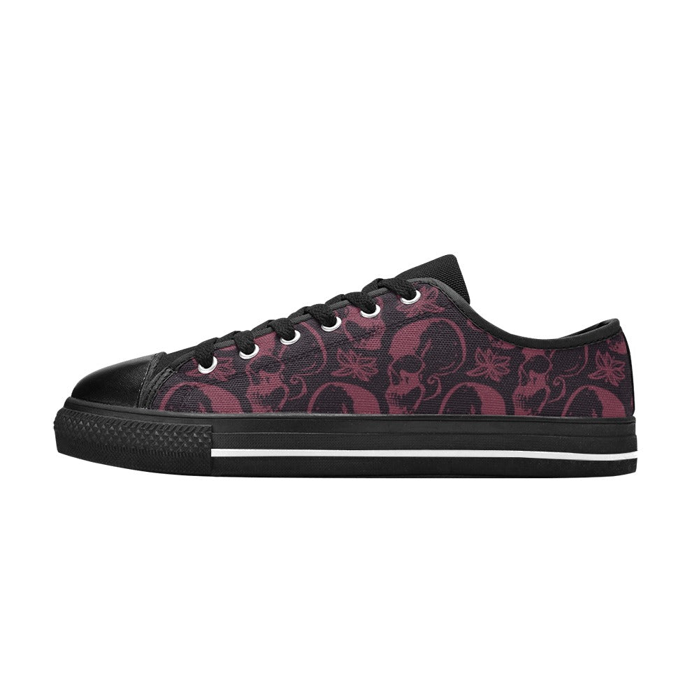 Purple Skulls Aquila Canvas Shoes